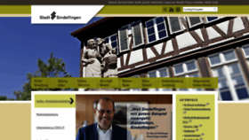 What Sindelfingen.de website looked like in 2021 (2 years ago)