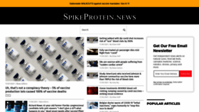 What Spikeprotein.news website looked like in 2021 (2 years ago)