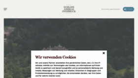 What Schlossambras-innsbruck.at website looked like in 2021 (2 years ago)