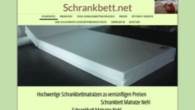 What Schrankbett.net website looked like in 2021 (2 years ago)