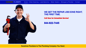 What Sunshine-plumbers.com website looked like in 2021 (2 years ago)