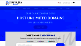 What Serversea.com website looked like in 2021 (2 years ago)