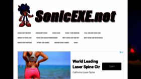 What Sonicexe.net website looked like in 2021 (2 years ago)