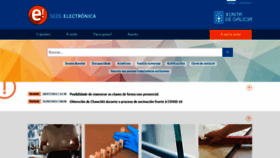 What Sede.xunta.gal website looked like in 2021 (2 years ago)