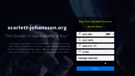What Scarlett-johansson.org website looked like in 2021 (2 years ago)