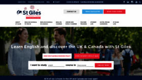 What Stgiles-international.com website looked like in 2021 (2 years ago)