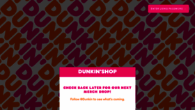 What Shopdunkin.com website looked like in 2021 (2 years ago)