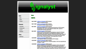 What Signalyst.com website looked like in 2021 (2 years ago)