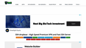 What Sshdropbear.net website looked like in 2021 (3 years ago)