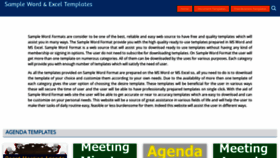 What Sampleformats.org website looked like in 2021 (3 years ago)