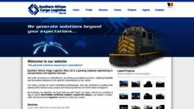 What Sacargologistics.co.za website looked like in 2021 (2 years ago)
