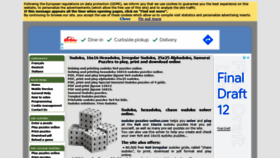 What Sudoku-puzzles-online.com website looked like in 2021 (2 years ago)