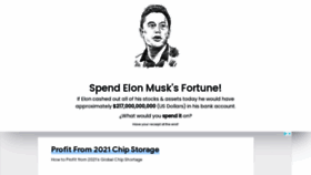 What Spend-elon-fortune.com website looked like in 2021 (2 years ago)