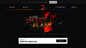 What Supersmashflash.com website looked like in 2021 (2 years ago)