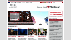 What Stralsund.de website looked like in 2021 (2 years ago)