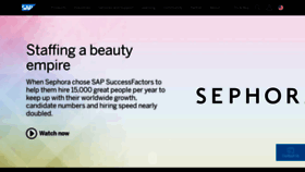 What Sap.com website looked like in 2021 (2 years ago)