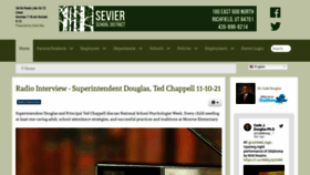 What Seviersd.org website looked like in 2021 (2 years ago)