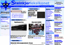 What Steinkjerleksikonet.no website looked like in 2021 (2 years ago)