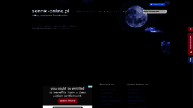 What Sennik-online.pl website looked like in 2021 (2 years ago)