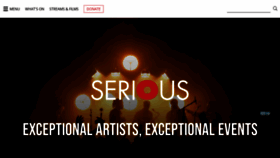 What Serious.org.uk website looked like in 2021 (2 years ago)