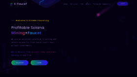 What Solana-faucet.org website looked like in 2021 (2 years ago)