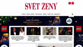 What Svetzeny.cz website looked like in 2021 (2 years ago)