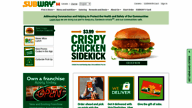 What Subway.ca website looked like in 2021 (2 years ago)