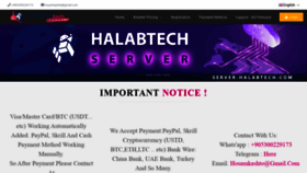 What Server.halabtech.com website looked like in 2021 (2 years ago)