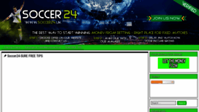 What Soccer24.uk website looked like in 2021 (2 years ago)