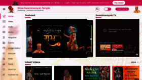 What Swaminarayanbhagwan.com website looked like in 2021 (2 years ago)