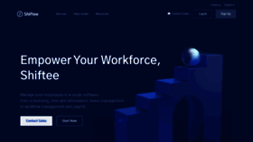 What Shiftee.io website looked like in 2021 (4 years ago)