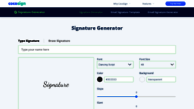 What Signature-generator.com website looked like in 2021 (2 years ago)