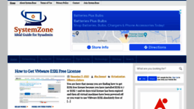 What Systemzone.net website looked like in 2021 (2 years ago)
