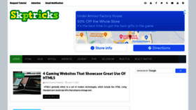 What Skptricks.com website looked like in 2021 (2 years ago)