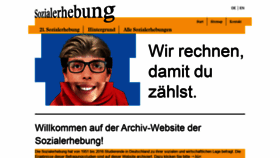 What Sozialerhebung.de website looked like in 2021 (2 years ago)