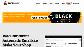 What Shopmagic.app website looked like in 2021 (3 years ago)