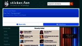 What Sticker.fan website looked like in 2021 (2 years ago)