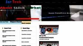 What Stockinfoonline.in website looked like in 2021 (2 years ago)