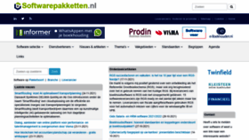 What Softwarepakketten.nl website looked like in 2021 (2 years ago)