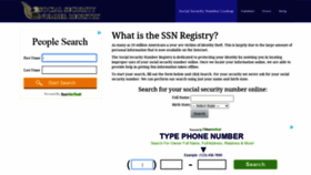 What Ssnregistry.org website looked like in 2021 (2 years ago)