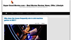 What Supergoodmovies.com website looked like in 2021 (2 years ago)