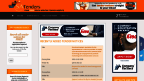 What Sa-tenders.co.za website looked like in 2021 (2 years ago)