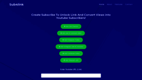 What Sub4link.com website looked like in 2021 (2 years ago)
