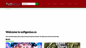 What Softgenius.co website looked like in 2021 (2 years ago)