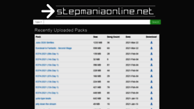 What Stepmania-online.com website looked like in 2021 (2 years ago)