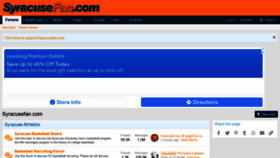 What Syracusefan.com website looked like in 2021 (2 years ago)