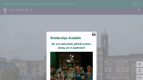 What Stonyhurst.ac.uk website looked like in 2021 (2 years ago)
