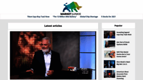 What Stockmarketjunkie.com website looked like in 2021 (2 years ago)