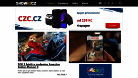 What Showbiz.cz website looked like in 2021 (2 years ago)