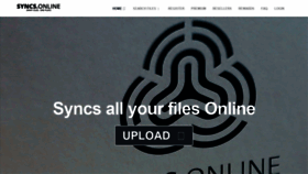 What Syncs.online website looked like in 2021 (2 years ago)